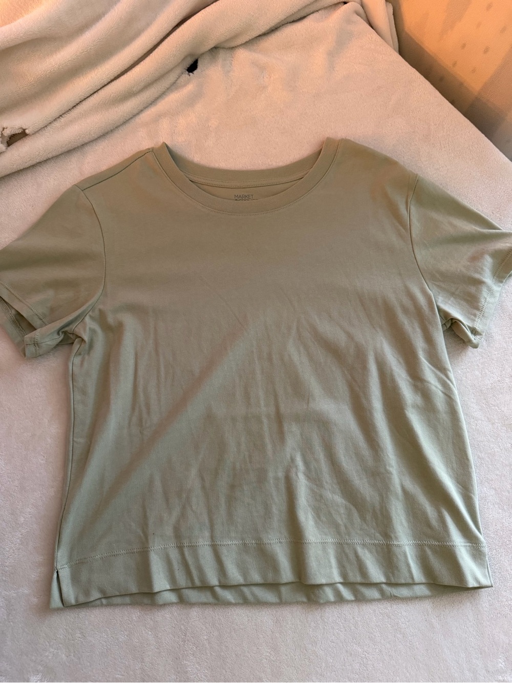 Market & Spruce Light Sage Green Crewneck Tee